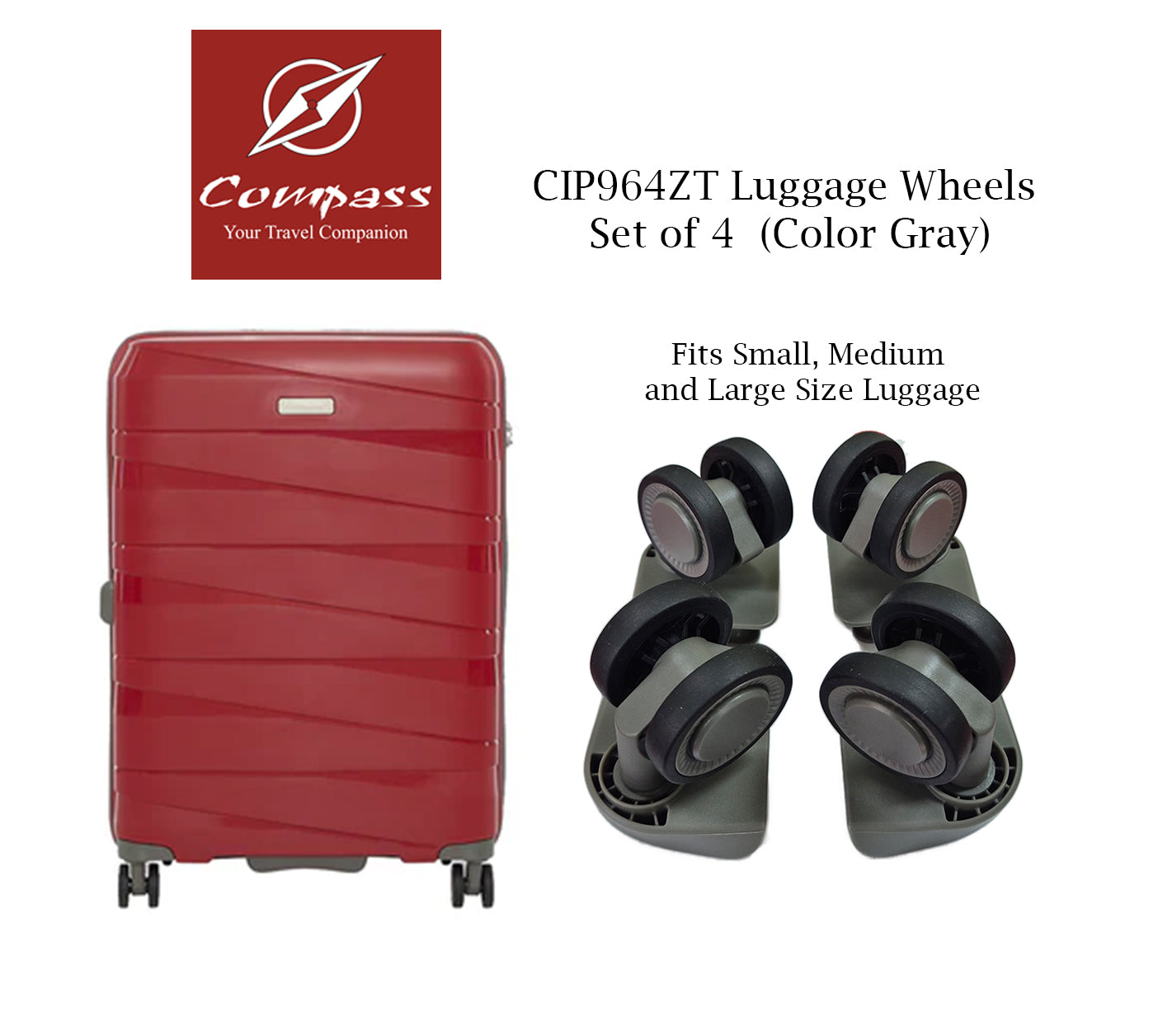 CIP964ZT Set of 4 Wheels