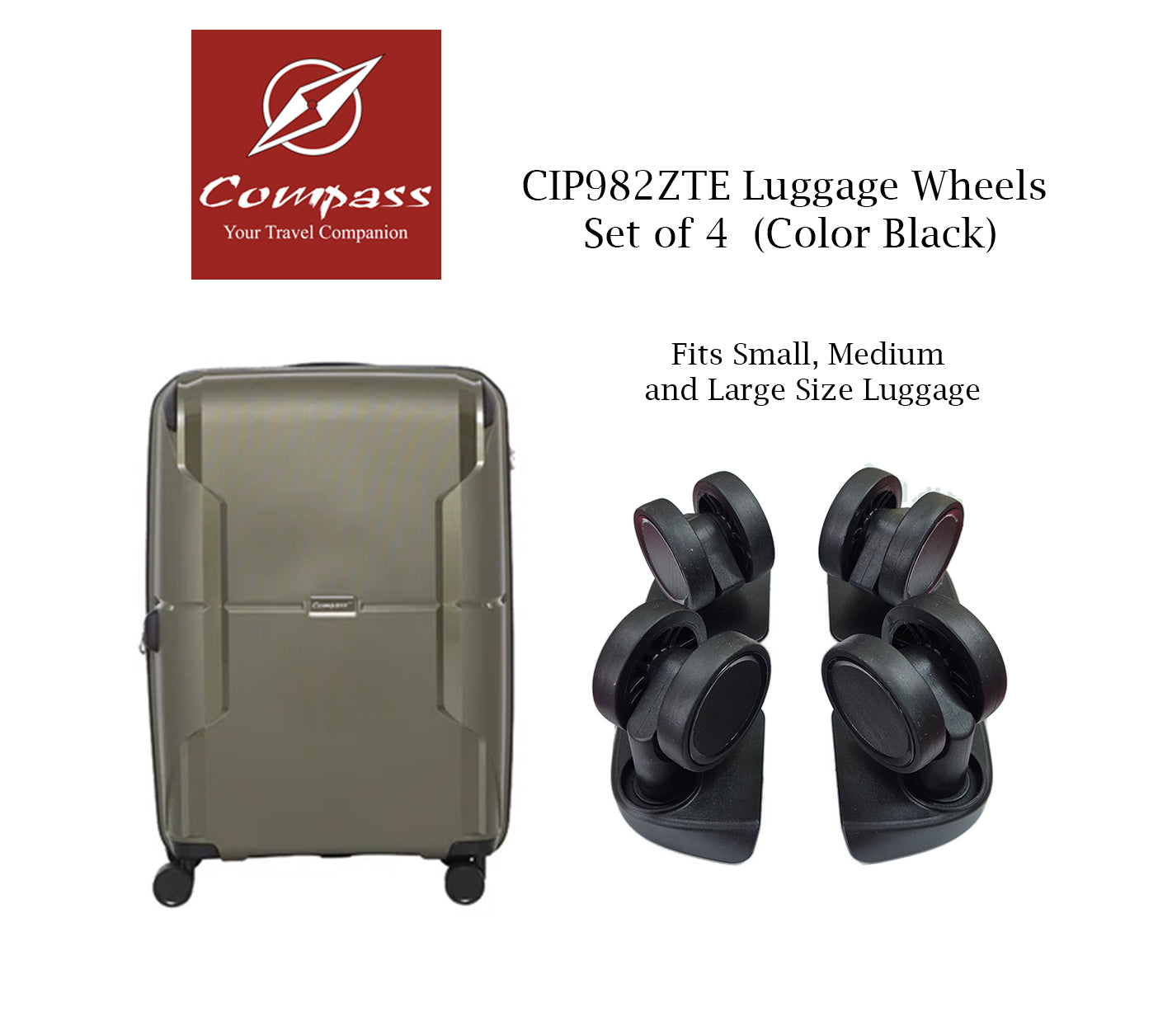 CIP982ZTE Set of 4 Wheels