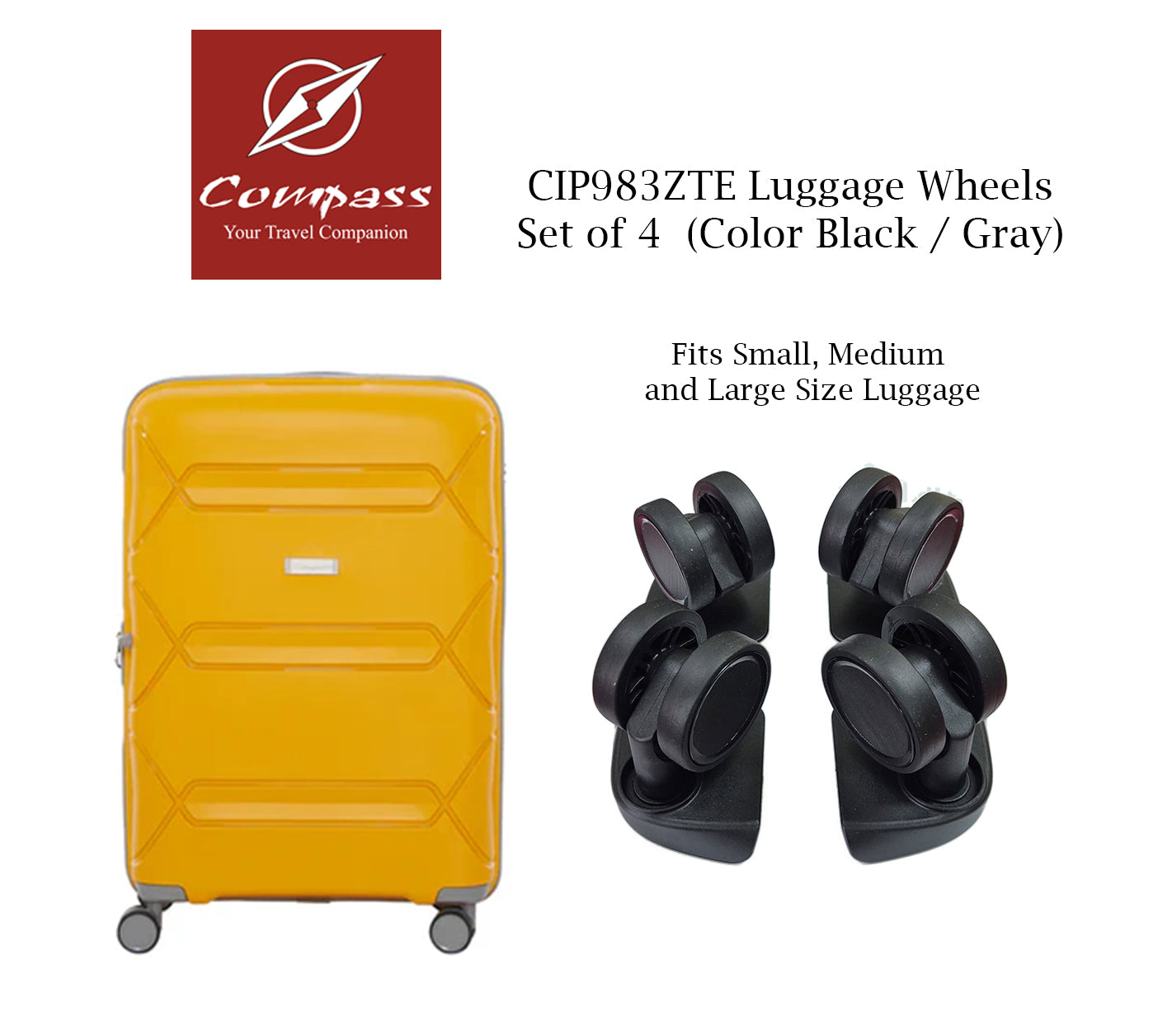 CIP983ZTE Set of 4 Wheels