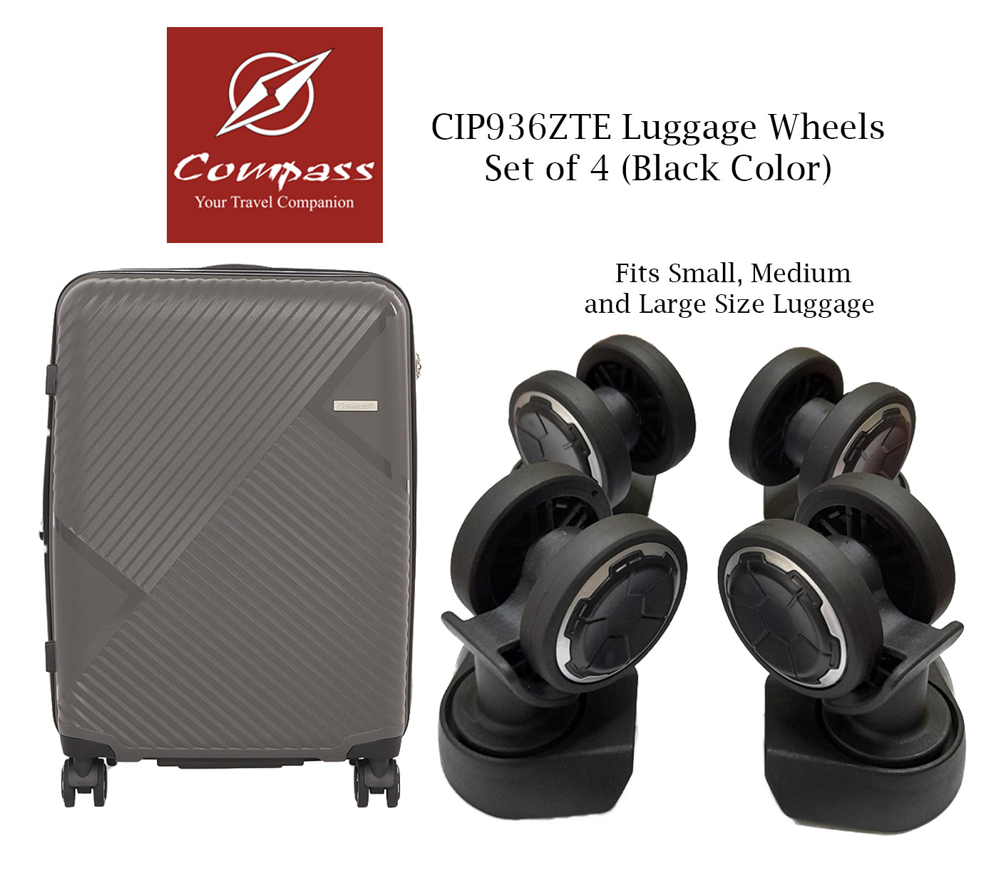 CIP936ZTE Set of 4 Wheels