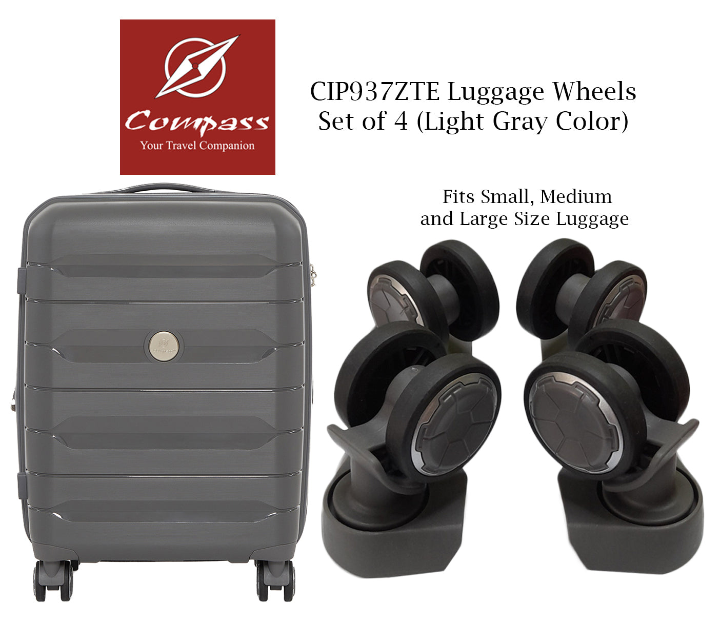 CIP937ZTE Set of 4 Wheels