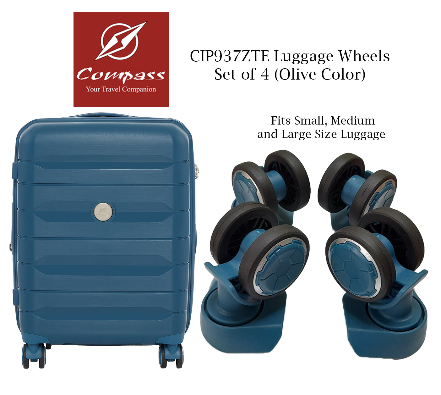 CIP937ZTE Set of 4 Wheels