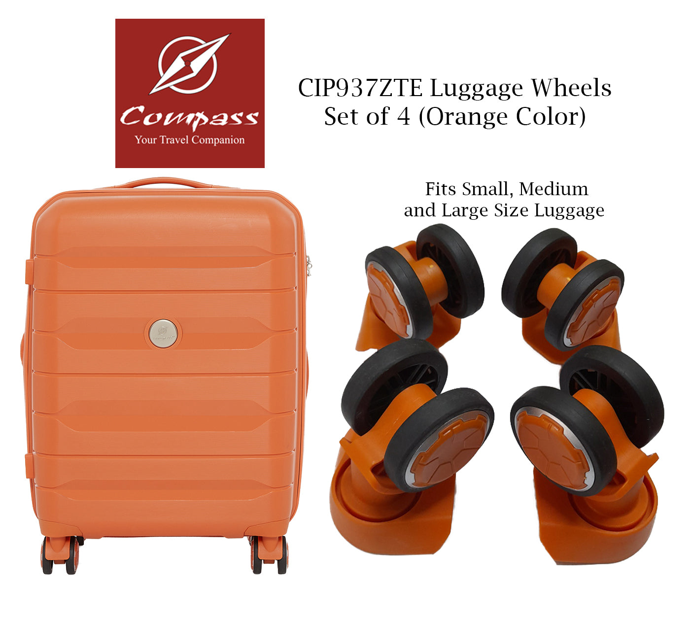CIP937ZTE Set of 4 Wheels