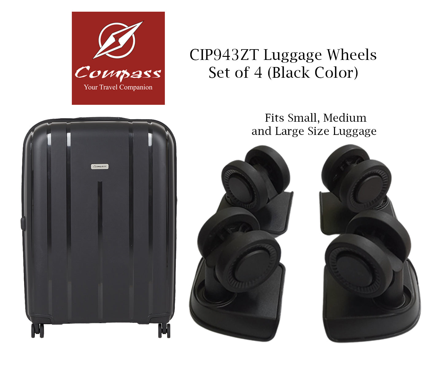 CIP943ZT Set of 4 Wheels