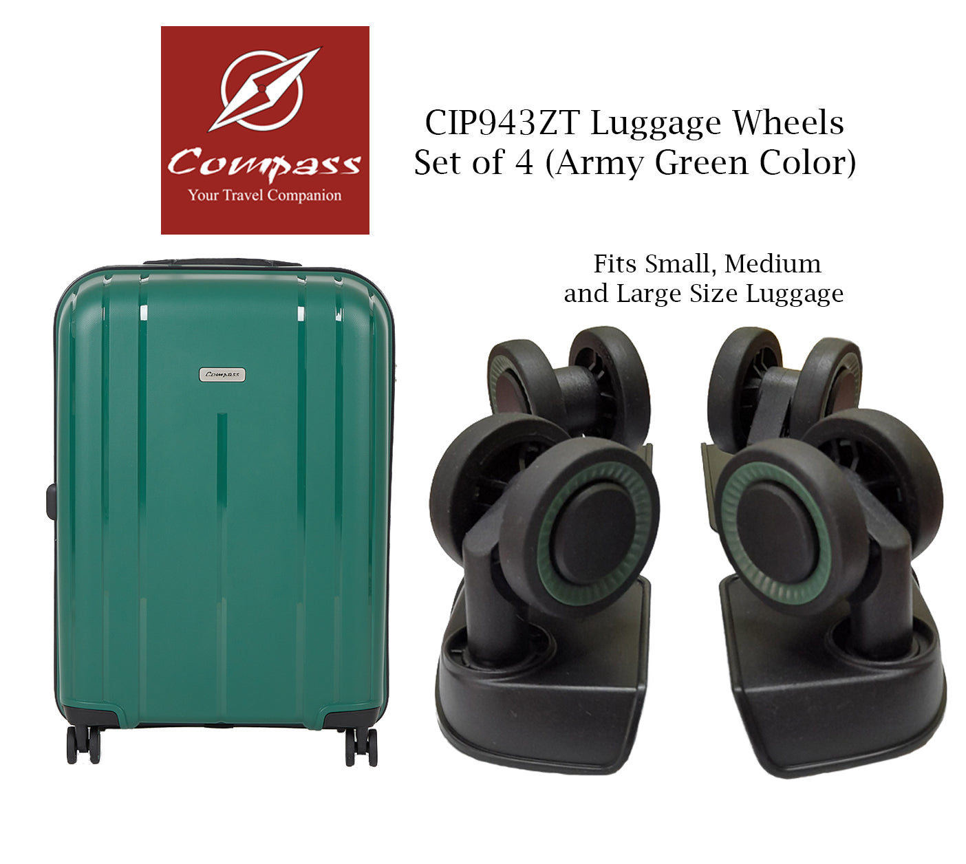 CIP943ZT Set of 4 Wheels