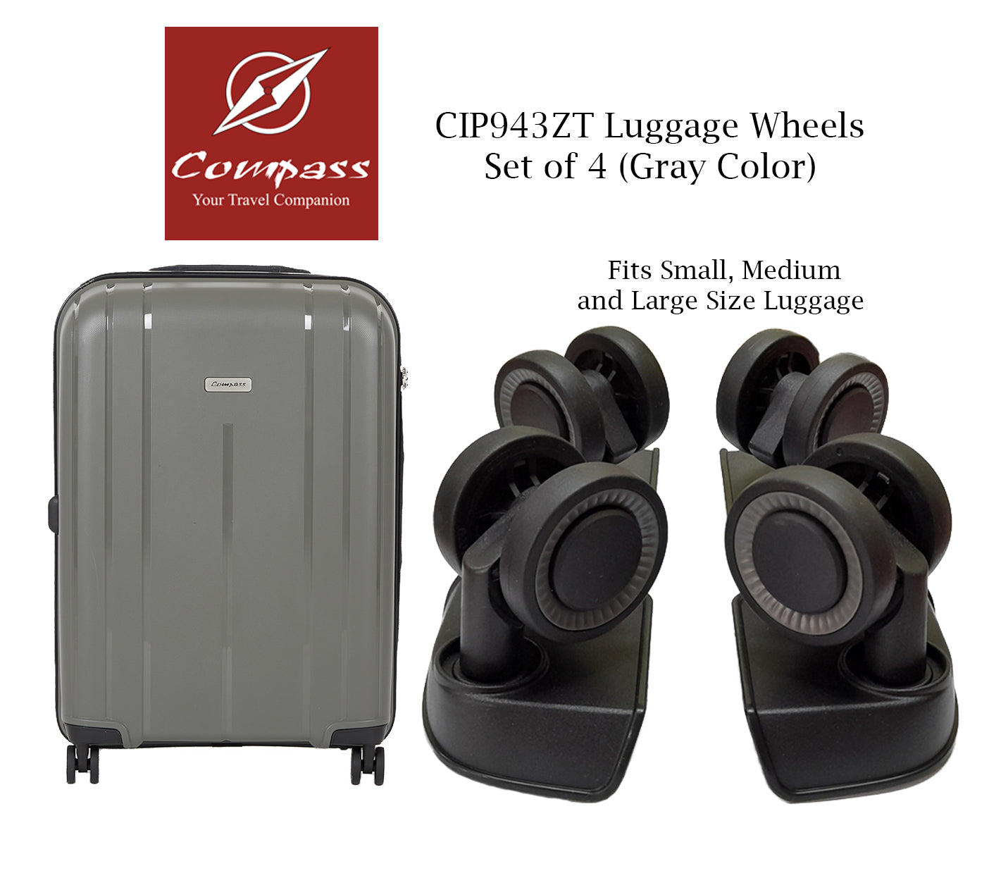 CIP943ZT Set of 4 Wheels