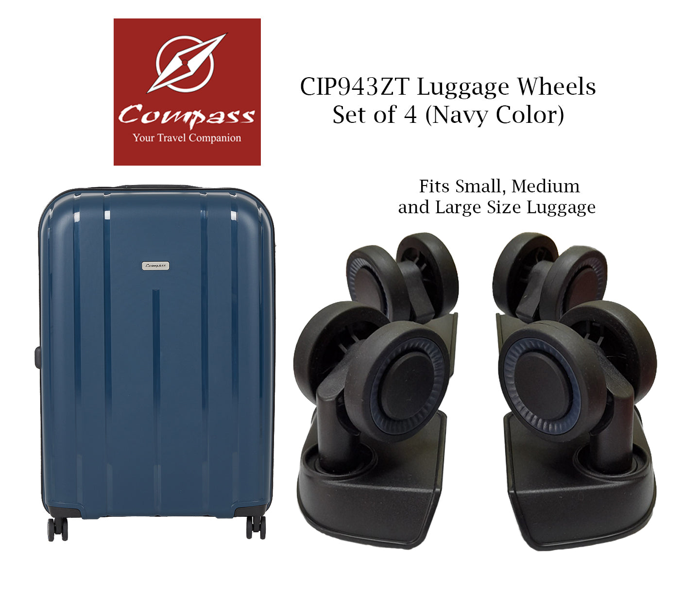 CIP943ZT Set of 4 Wheels