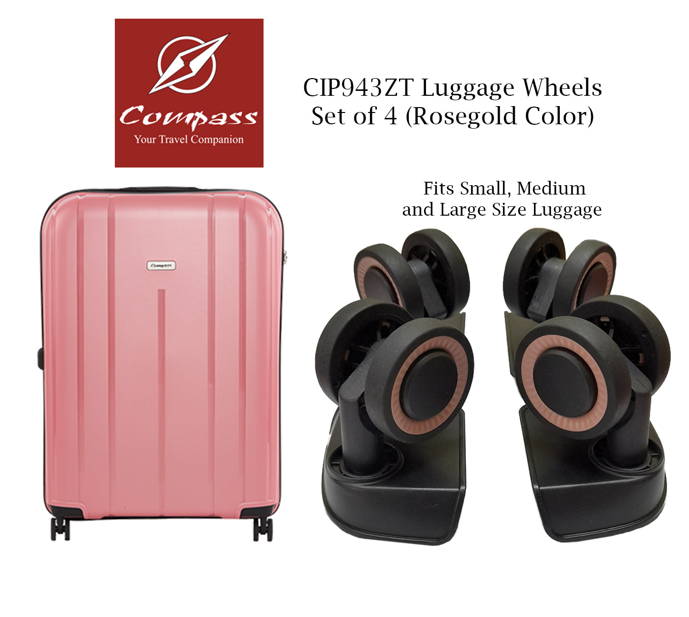 CIP943ZT Set of 4 Wheels