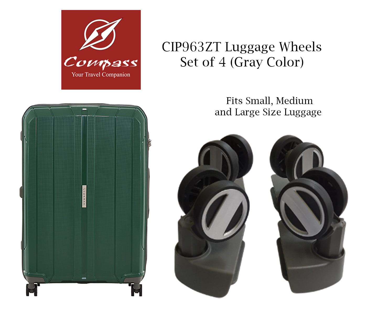 CIP963ZT Set of 4 Wheels