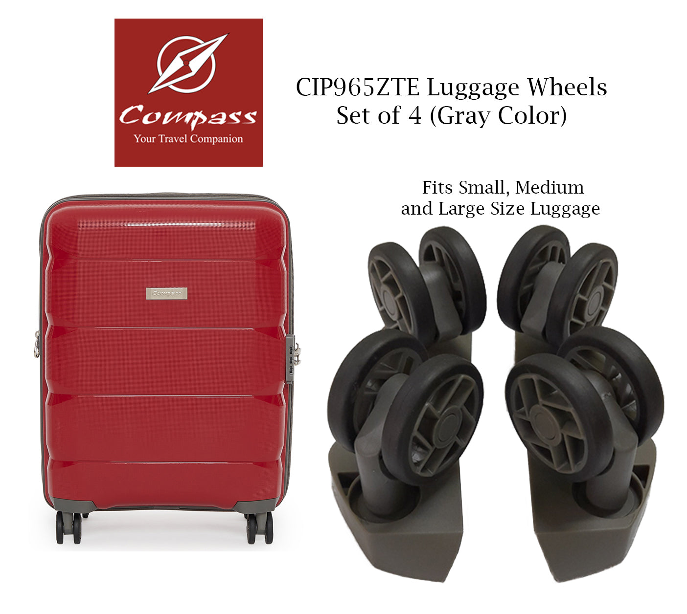 CIP965ZTE Set of 4 Wheels
