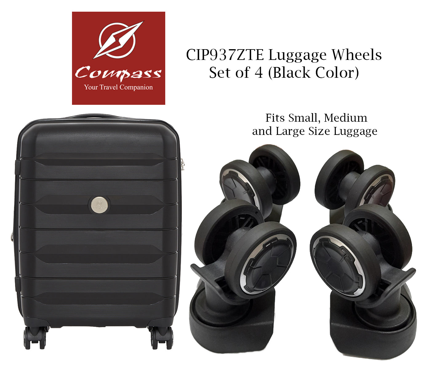 CIP937ZTE Set of 4 Wheels